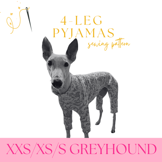 Greyhound 4-Leg Pyjamas in sizes XXS/XS/S