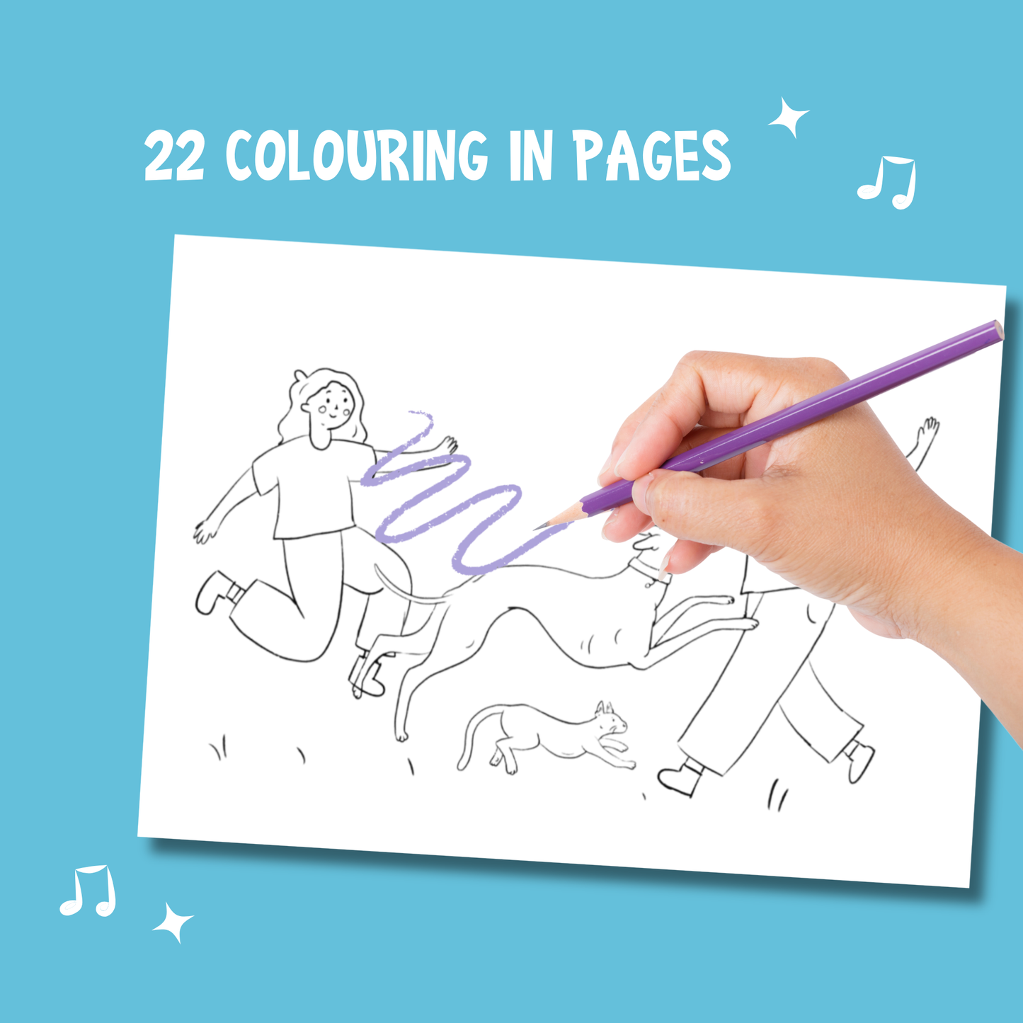 Lily Longnose Colouring In