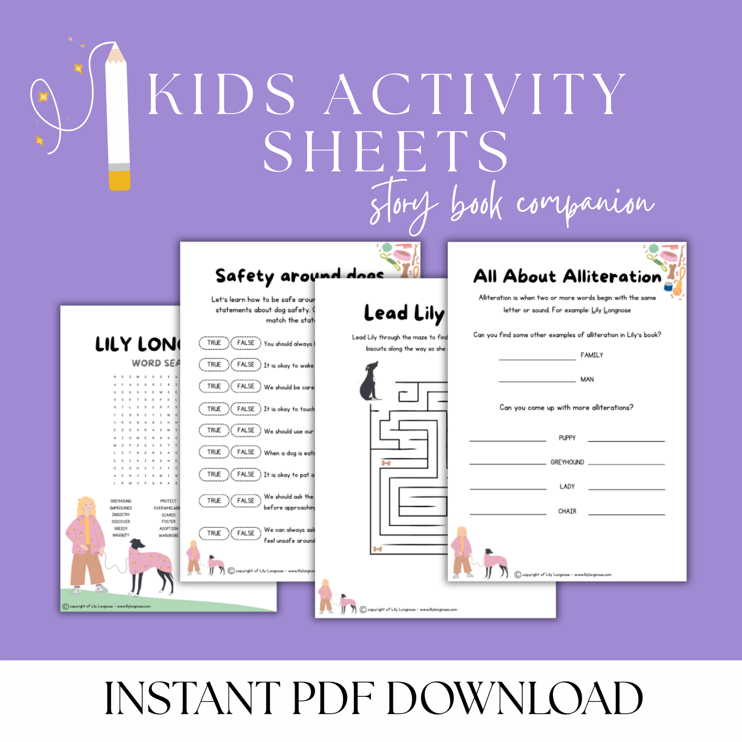 Kids Activity Sheets / Educational Book Companion