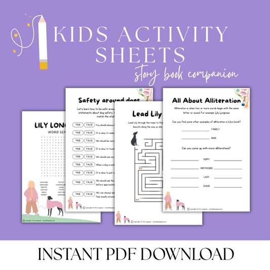 Kids Activity Sheets / Educational Book Companion