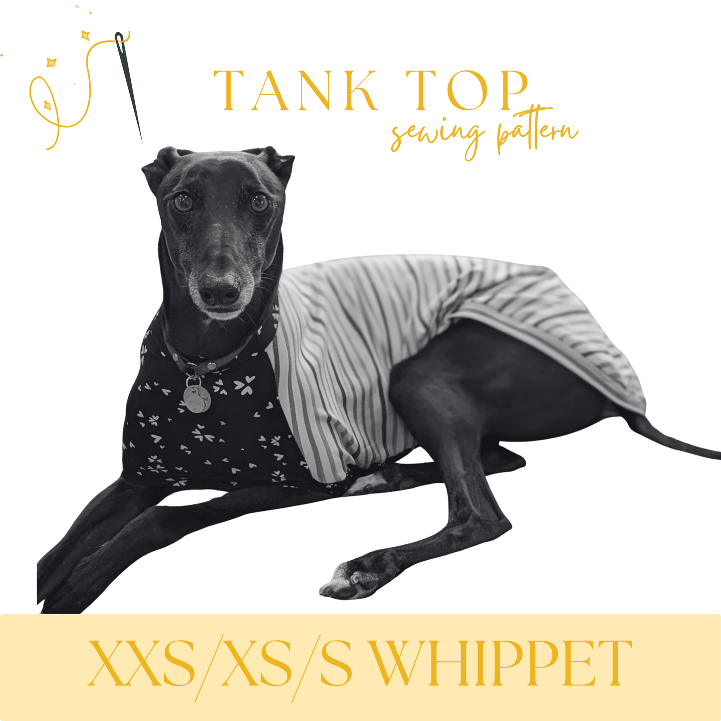 Whippet Tank Top T-shirt in XXS/XS/S