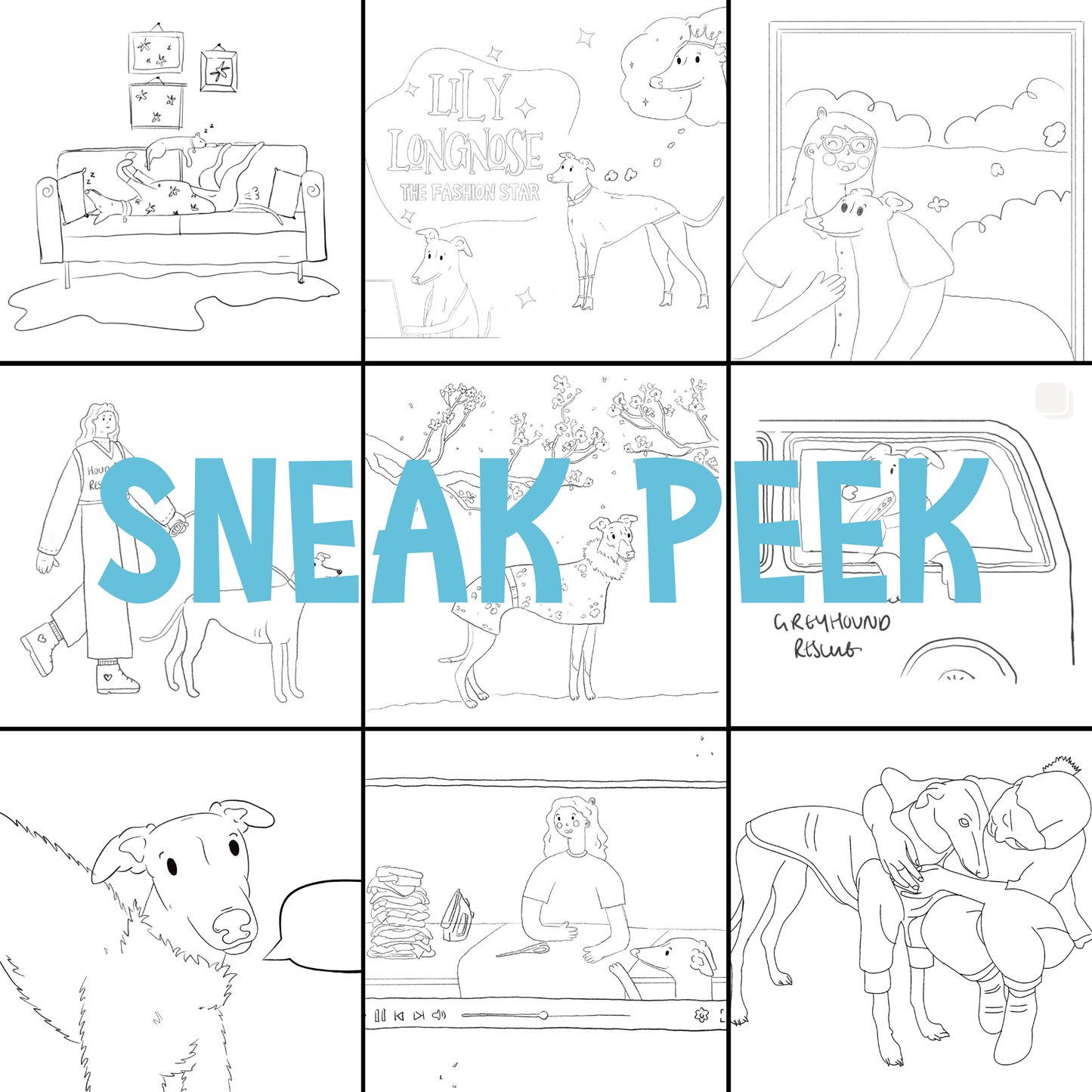 Lily Longnose Colouring In