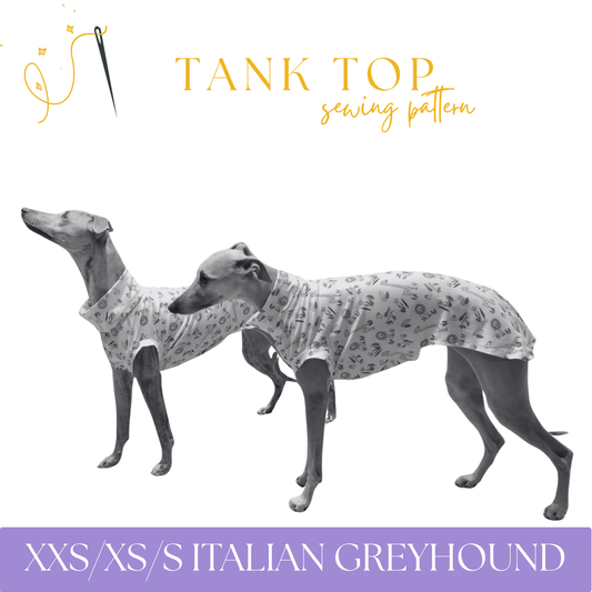 Italian Greyhound Tank Top T-shirt in XXS/XS/S
