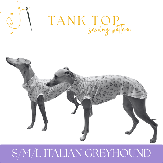 Italian Greyhound Tank Top T-shirt in S/M/L