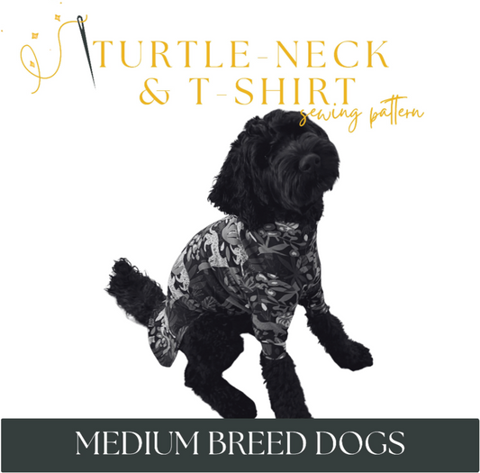 Medium Breed Dog Turtle Neck/T-shirt in sizes 7-9