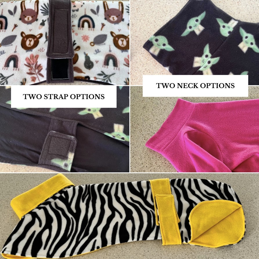 Greyhound Fleece Coat and Rain Coat in sizes XXS/XS/S