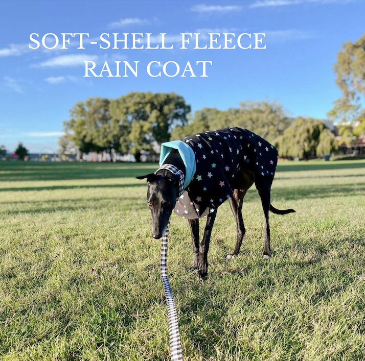 Whippet Fleece Coat and Rain Coat in sizes M/L/XL