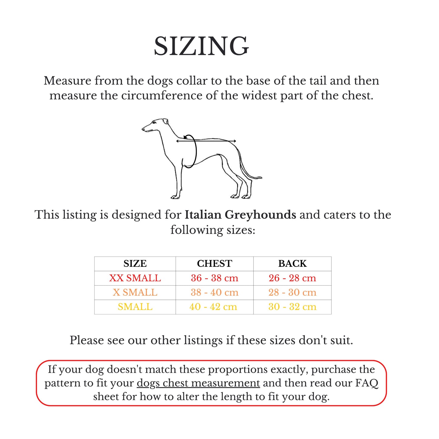 Italian Greyhound Turtle Neck/T-Shirt in sizes XXS/XS/S