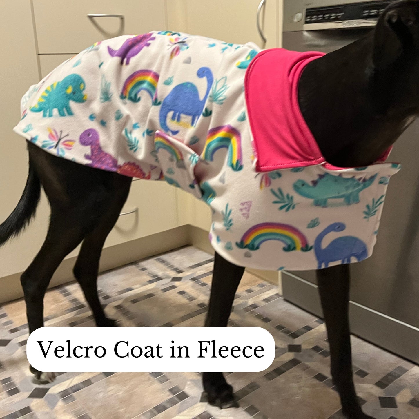 Greyhound Velcro Coat in sizes S/M/L