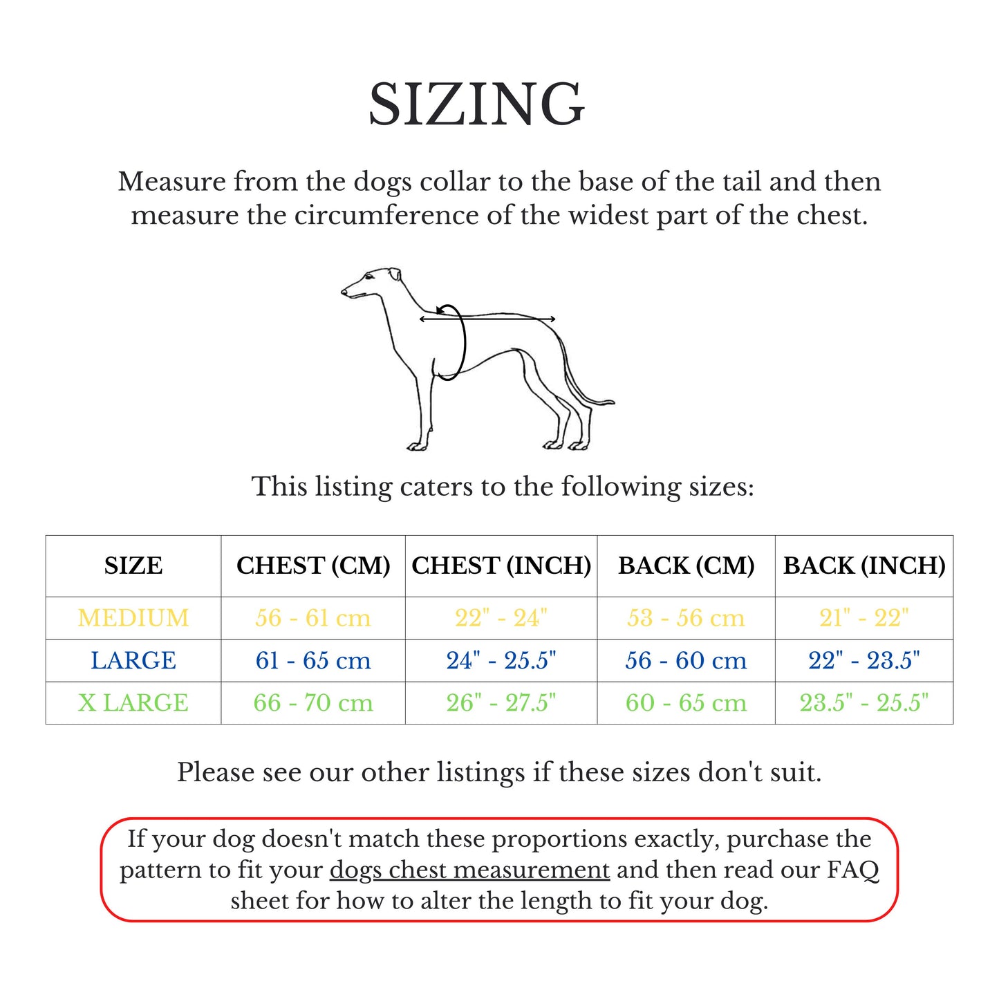 Whippet Fleece Coat and Rain Coat in sizes M/L/XL