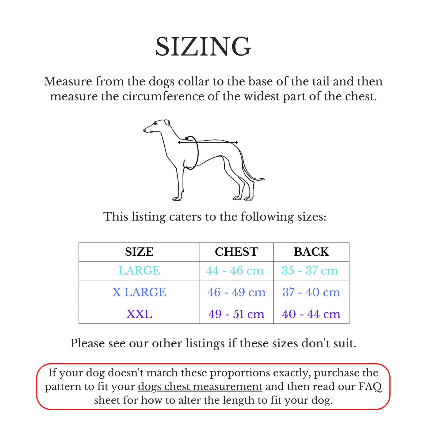 Italian Greyhound Fleece Coat and Rain Coat in sizes XXL/XL/L