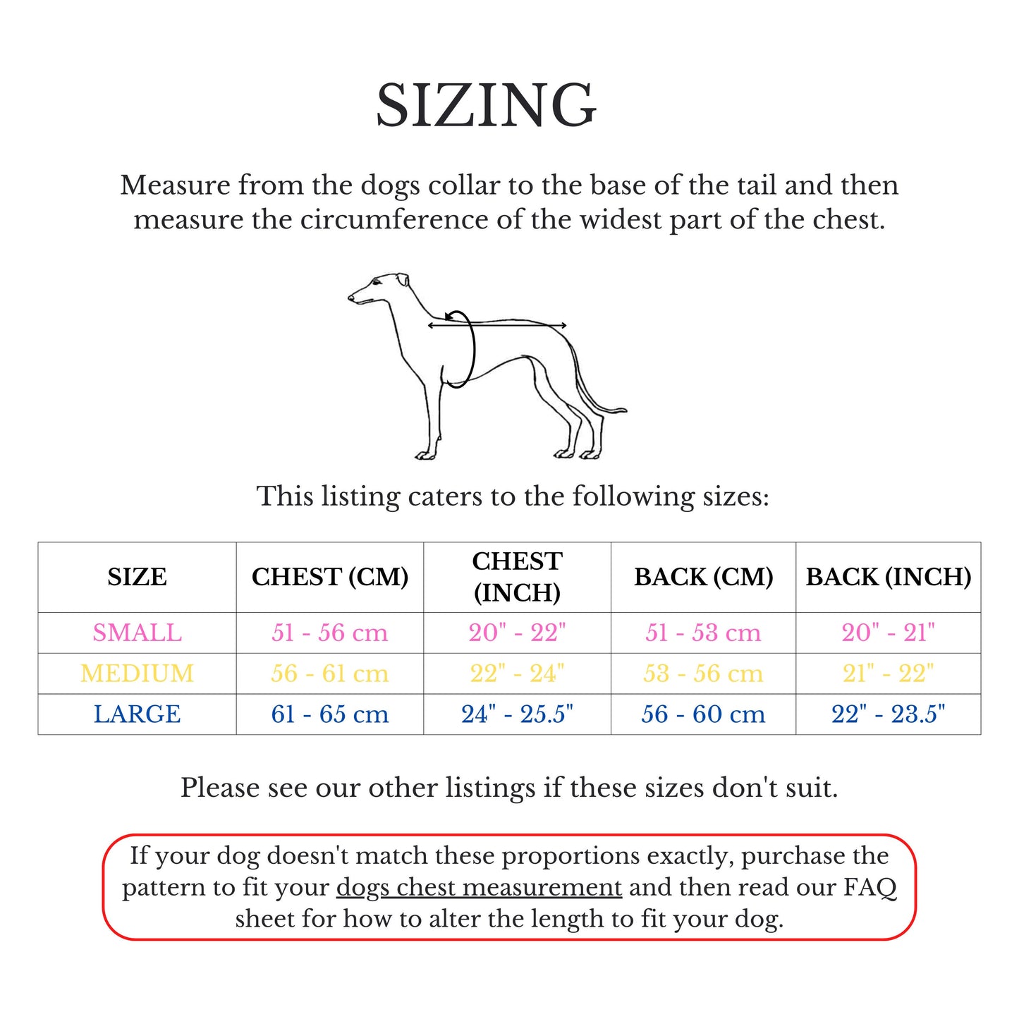 Whippet Tank Top T-shirt in S/M/L