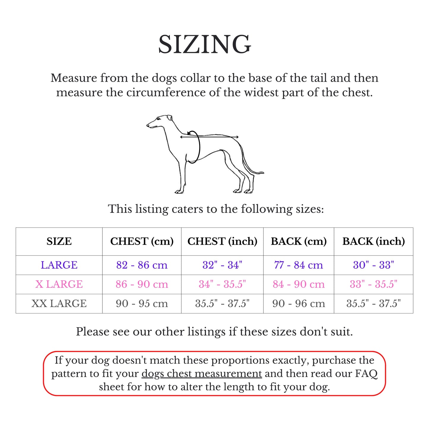 XXL/XL/L Greyhound Hoodie / Jumper in XXL/XL/L