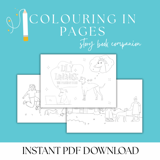 Lily Longnose Colouring In