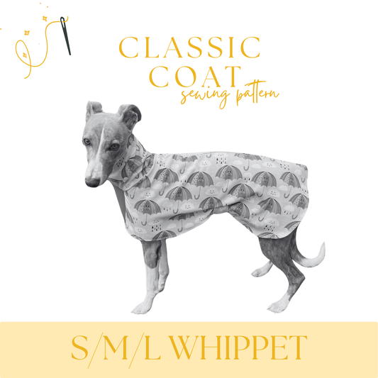 Whippet Fleece Coat and Rain Coat in sizes S/M/L