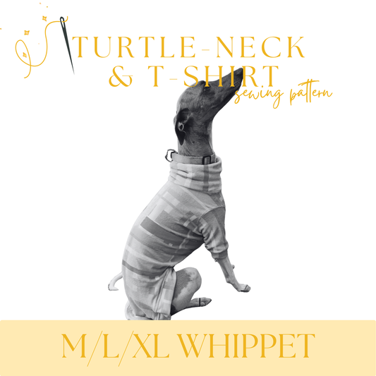 Whippet Turtle Neck/T-Shirt in XL/L/M Sizes