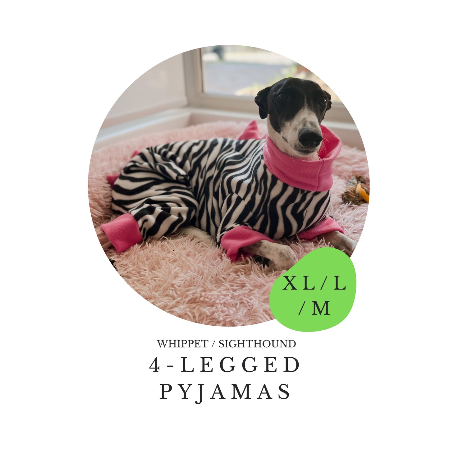 XL/L/M Whippet 4-Leg Pyjamas