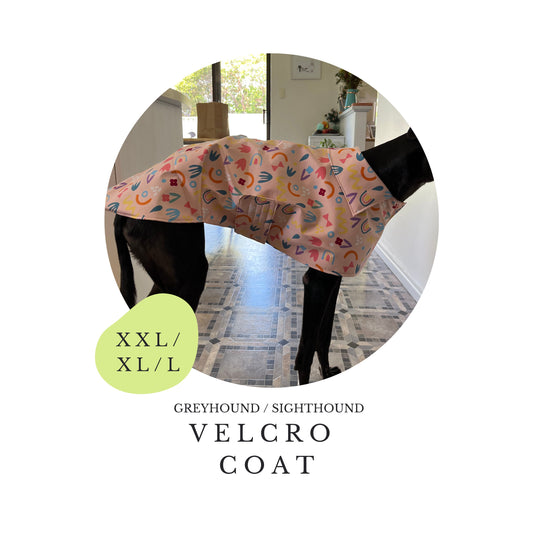 L/XL/XXL Greyhound Velcro Coat