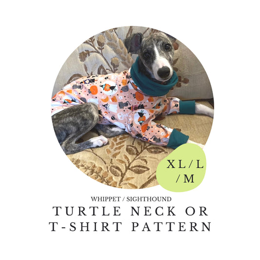 XL/L/M Whippet Turtle Neck T-shirt