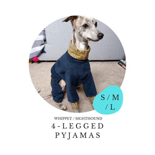 S/M/L Whippet 4-Leg Pyjamas