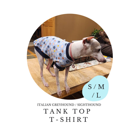 S/M/L Italian Greyhound Tank Top T-shirt