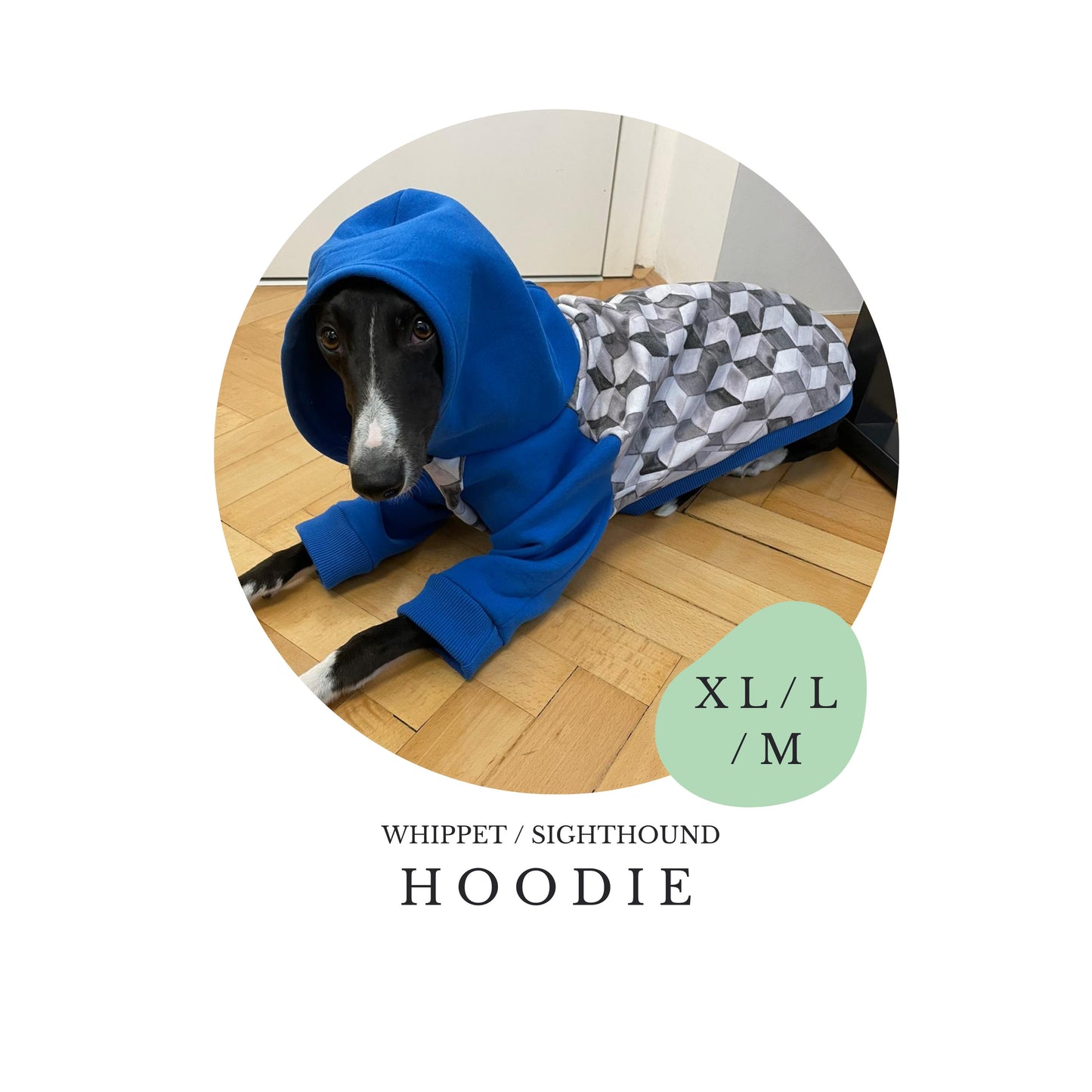 XL/L/M Whippet Hoodie / Jumper