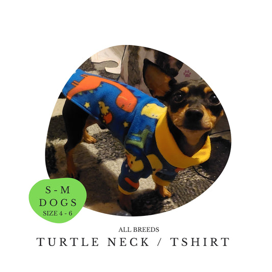 SML - MED Dog Turtle Neck T-shirt (4-6)